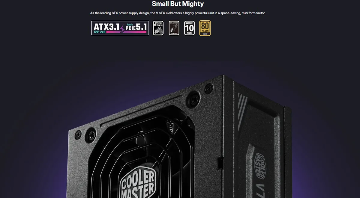 Cooler Master V SFX Gold 750 Full Modular SFX 750W 80 Plus Gold Certified Power Supply Price in Bangladesh